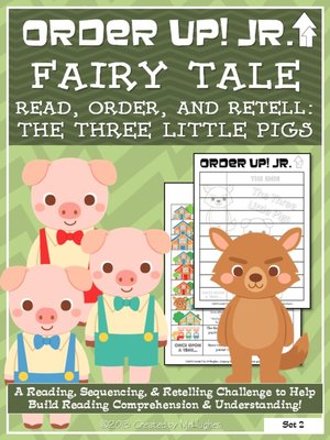 cover image of Order Up! Jr. Read, Order, and Retell- the Three Little Pigs